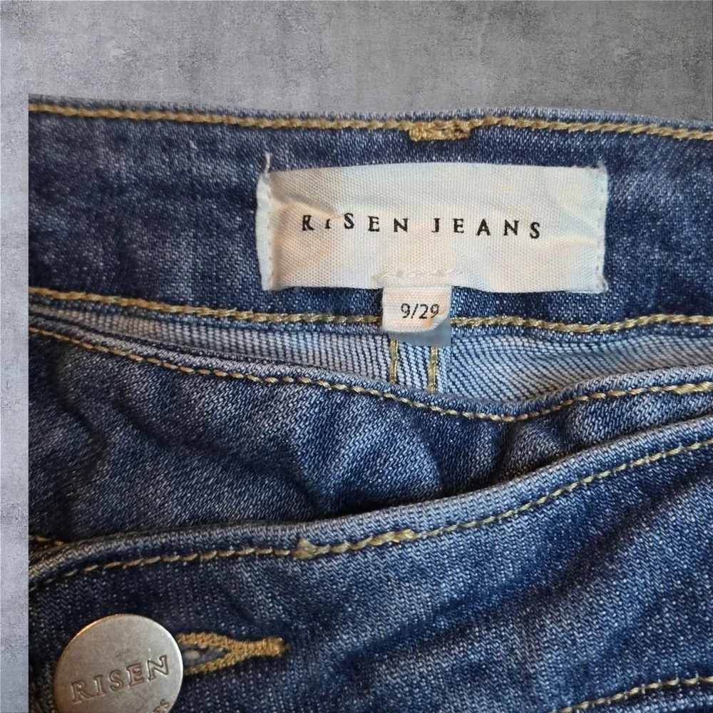 Stylish Light Blue Women's Flare Jeans - Picture 6 of 12